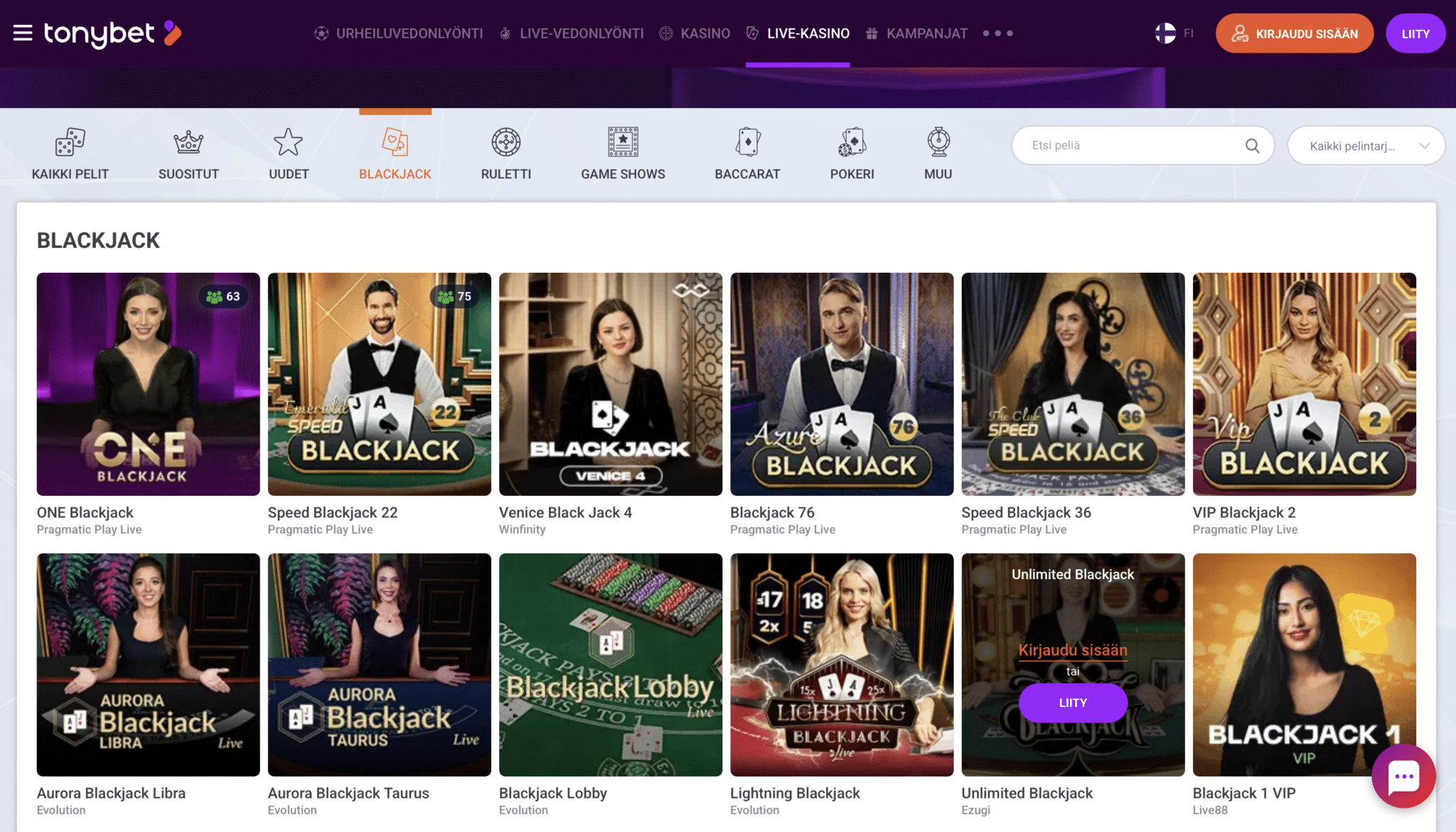 Tonybet casino