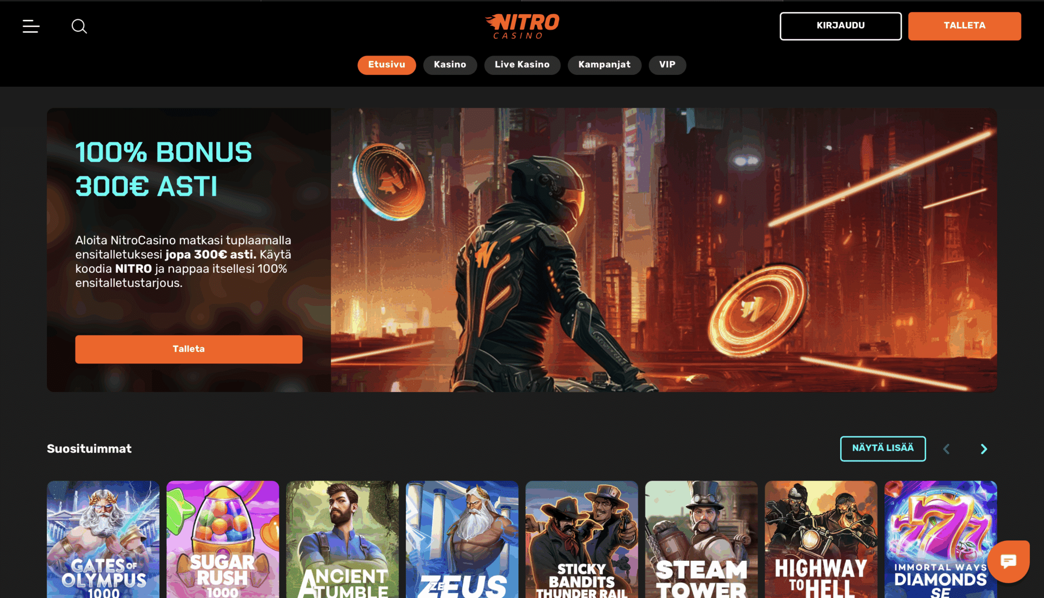 nitro casino ei rekisteröintiä