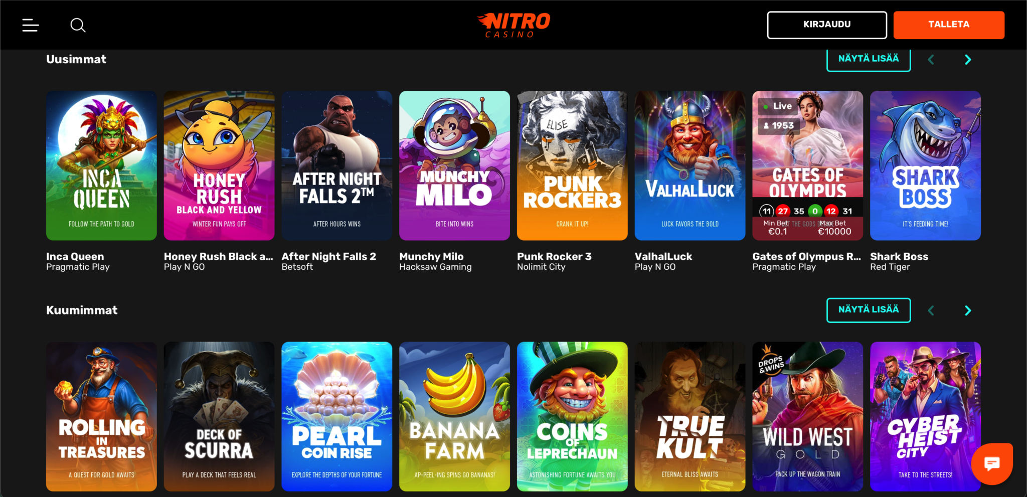 nitro casino arvostelu