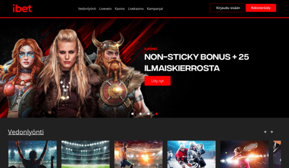 iBet non sticky bonus uusille asiakkaille