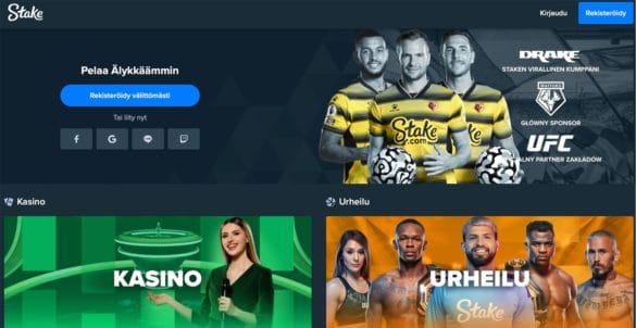 Stake nettikasino on nyt suomenkielinen nettikasino.