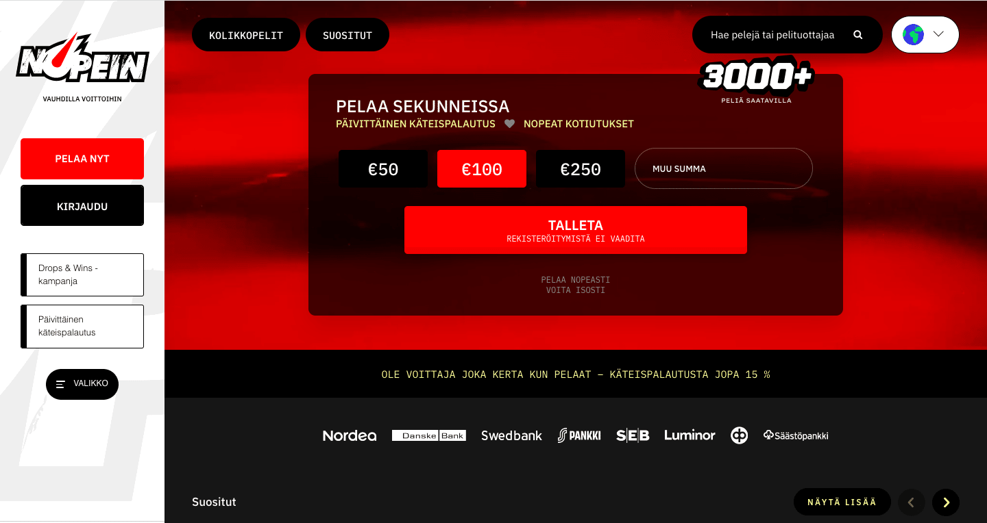 nopein top 10 nettikasinot 