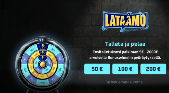 Lataamo bonus uusille pelaajille