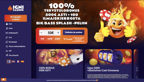 Igni Casino bonus