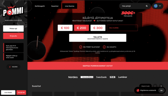 pommi casino vertailu
