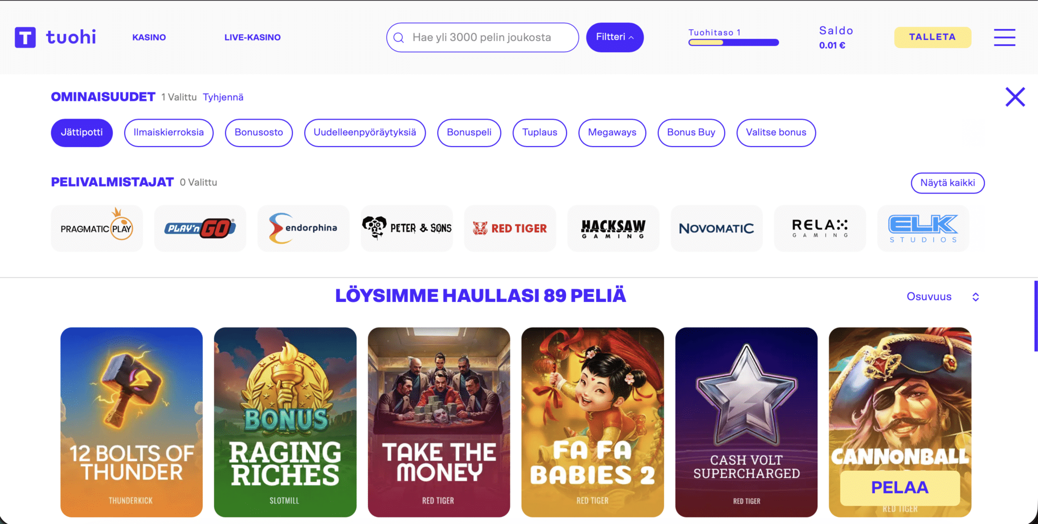 Tuohi kierrätysvapaat kasinot