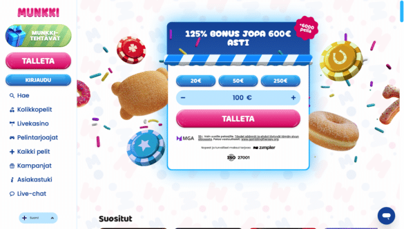 Munkkikasino arvostelu