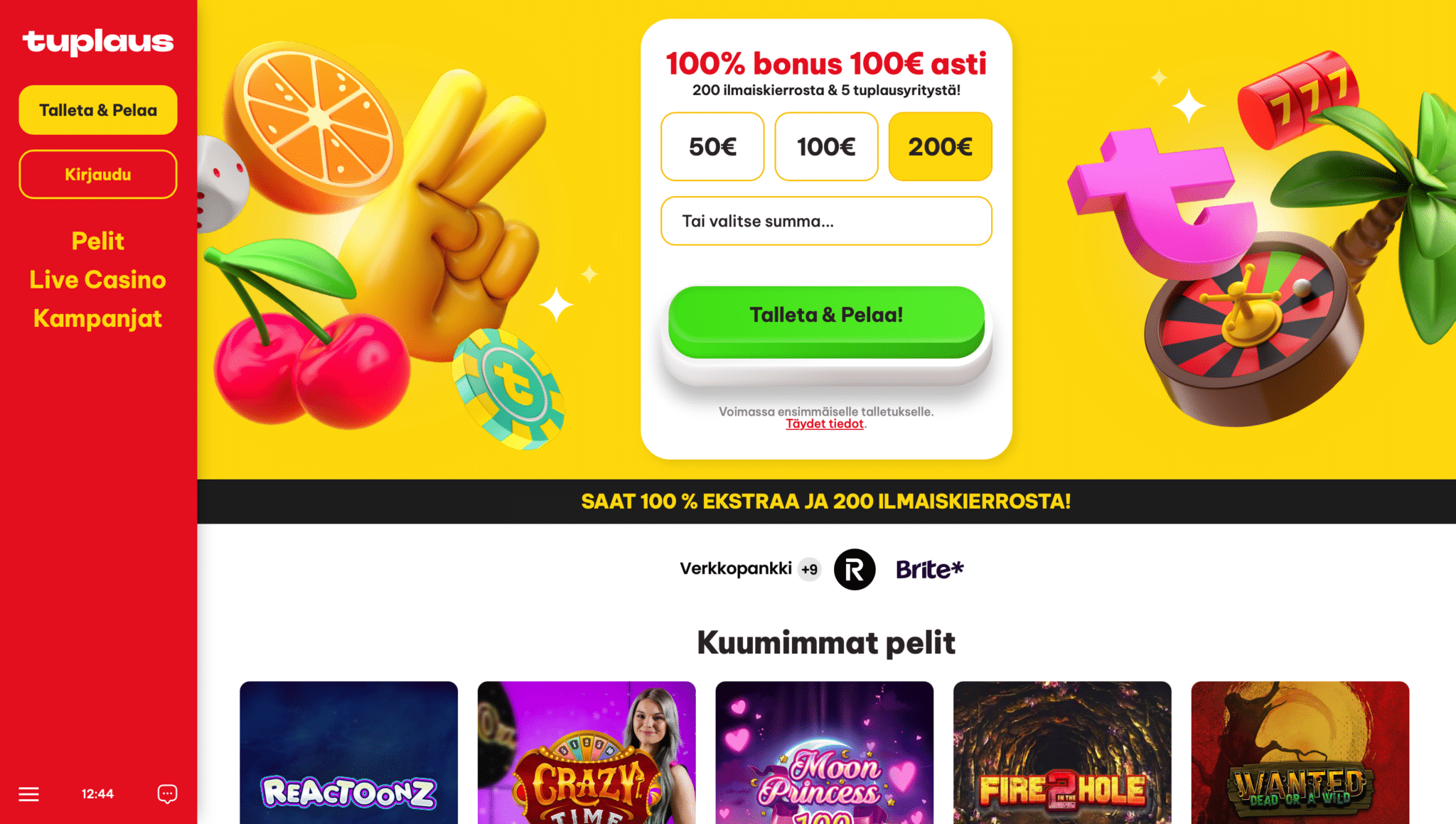 parhaat wildz kasinot